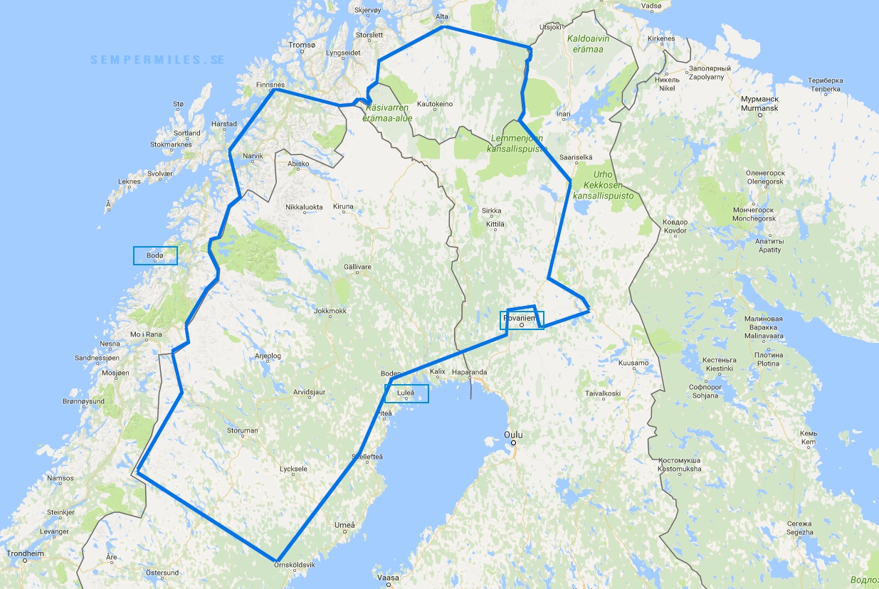 Norra Sverige Karta | skinandscones